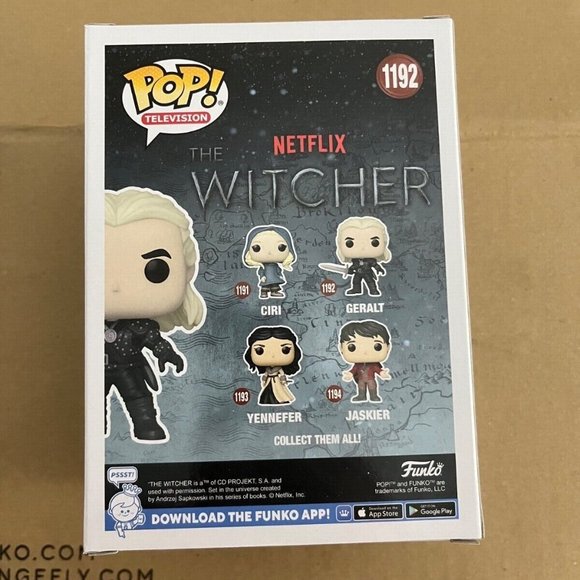 Funko Pop! The Witcher Geralt ~ #1192 ~ Ltd Ed CHASE ~ Brand New In Box! - Picture 4 of 6